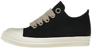 Rick Owens DRKSHDW Canvas Low TopBlack Milk Rick Owens rep