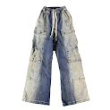 Rick Owens Edfu Cargo Denim Cargo(blue) Rick Owens rep