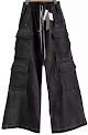 Rick Owens Edfu Cargo Denim Cargo(black) Rick Owens rep