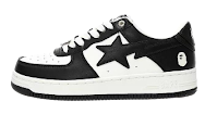 Bapesta low Black and white Bape rep