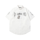Balenciaga Raver Button Polo T-shirt Tee Balenciaga rep
