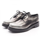 Dior Metallic Silver Leather Loafers Shoes Dior rep