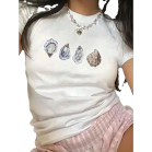 Short, form-fitting T-Shirt rep