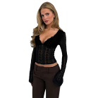 Hollowed-out backless halter top rep