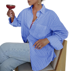 Striped shirt coat rep