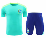 2425 Brazil Training clothes suit Short sleeve Fan version rep