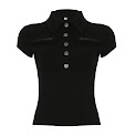 Retro stand-up collar short style rep
