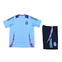 2425 Argentina Training clothes suit Short sleeve Fan version rep