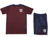 2425 England Training clothes suit Short sleeve Fan version rep