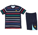2425 France Training clothes suit Short sleeve Fan version rep