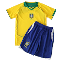 04 season Brazil home Kids kit rep