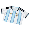 2026 FIFA World Cup Argentina Home Cropped Jersey rep