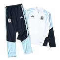 2026 FIFA World Cup Argentina White Half zip training suit set rep