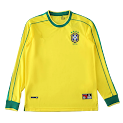 1998 retro Brazil home Long sleeved retro Fan version rep